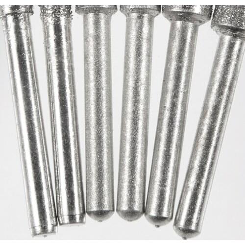 5 Pieces Diamond Coated Cylindrical Burr Chainsaws Sharpener Stone File Chainsaws Sharpening Carving Sharpening Tool Hot