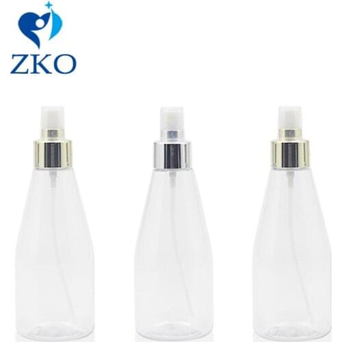 5pcs 200ml Conical Plastic Aluminum Plating Cosmetic Spray Bottle Meticulous Portable Perfume Bottle Empty Refillable Container