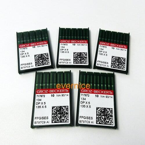 50 Groz-Beckert 134R 135X5 DPX5 SY1955 Industrial Sewing Machine Needles
