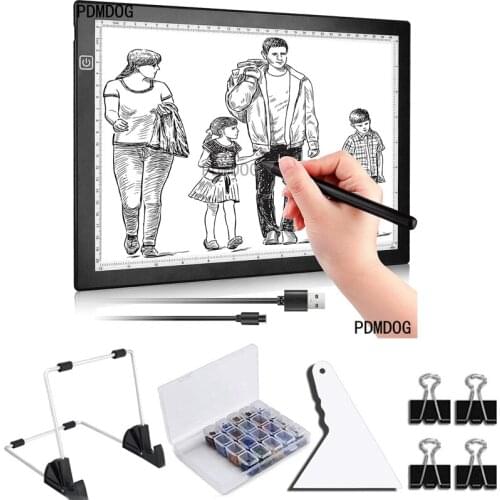 5D DIY Diamond Painting A4 Led Light Table Box Pad Board for Painting USB Powered Diamond Painting Tools Accessories Kits