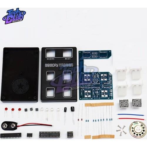 DC 9V Memory Training Game Machine Making Kit Funny LED Electronic Kit Memory Training DIY Kit Puzzle Game Kit Gift