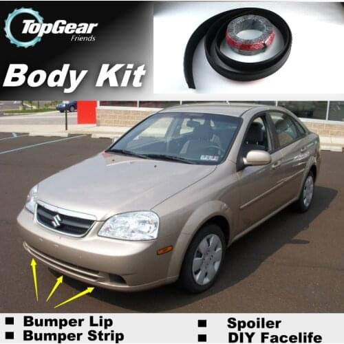 For Suzuki Forenza J200 2002~2008 Bumper Lip Lips / Top Gear Shop Spoiler For Car Tuning / TOPGEAR Recommend Body Kit + Strip