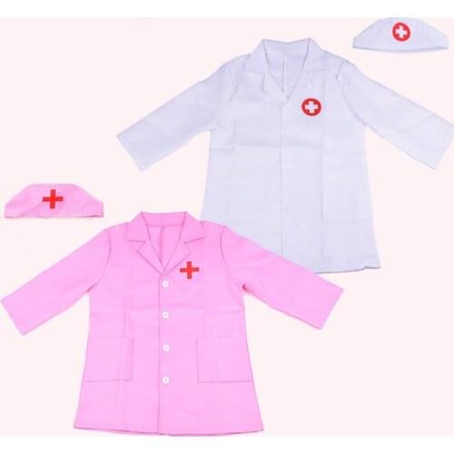 Doctor Nurse Cosplay Costume For Children Girl Boy Masquerade Party Clothes Kids Children Hospital Professional Experience Game
