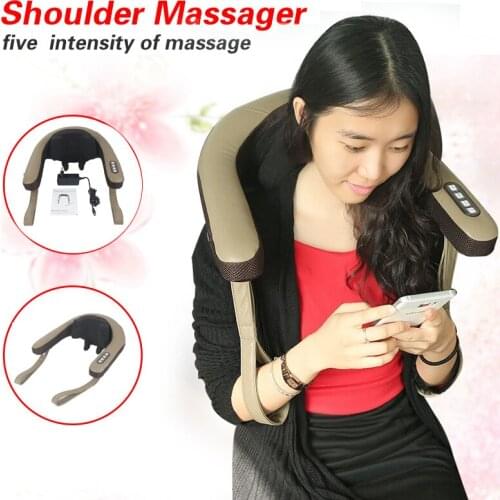 Domestic Massager Neck & Shoulder Kneading Massager U Shape Electrical Shiatsu Massager Home Use Relaxation Treatments HWC