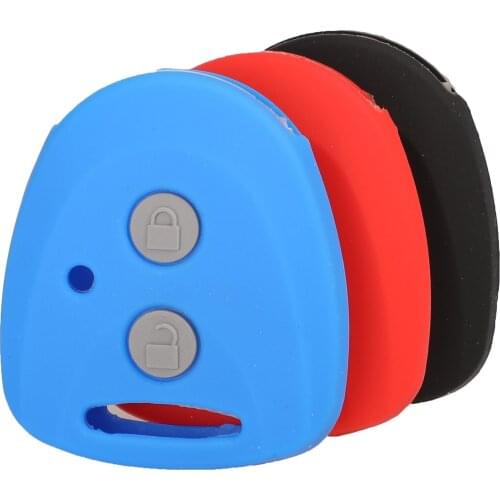 Kutery Silicone Rubber Car Key Cover Case For Toyota Wigo Avanza Daihatsu Grand Perodua Xenia Key Shell Protecor 2Buttons