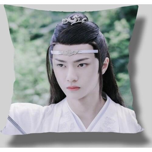 Custom The Untamed chenqingling Lan wangji Wang Yibo square pillowcases zipper Custom Pillowcase one side Custom your image gift