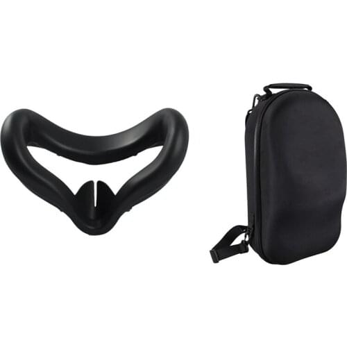 Top Deals Hard Eva Bag Travel Case Protect Cover Storage Box with ​Anti Sweat Soft Silicone Eye Cover Eye Pad