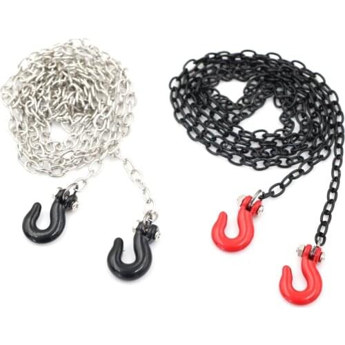 RC Car Metal Tow Hook Chain Decoration for 1:10 RC Rock Crawler TRX-4 Axial SCX10 90046 Wraith RC4WD D90 TF2 Tamiya CC01
