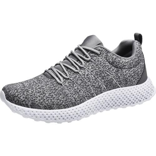 Men Running Shoes Outdoor Walkng Jogging Shoes Lace Up Comfortable Trainers Men Sport Shoes Breathable Non-Slip Light Sneakers