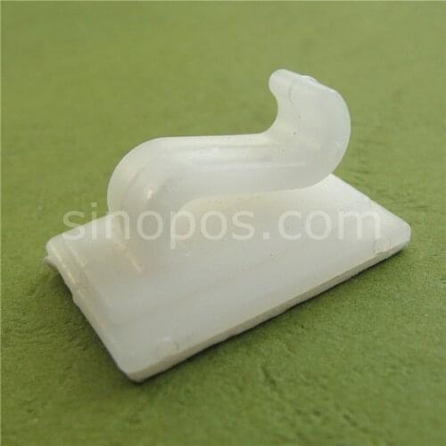 Plastic Self-adhesive Hook, pad wall ceiling dispaly hangers mount flag banner signs slatwall adapter clip shelf edge gripper