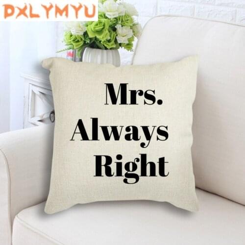 Polyester Linen Family Quote Cushion Text Pillow Decorative Cushion for Sofa Printed Throw Pillow Seat Chair Cushion 45x45cm