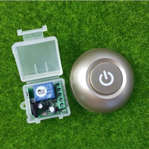 RF 433mhz Universal DC 12 v mini wireless remote control switch Doorbell/alarm/Car horns/ lights Self-powered button