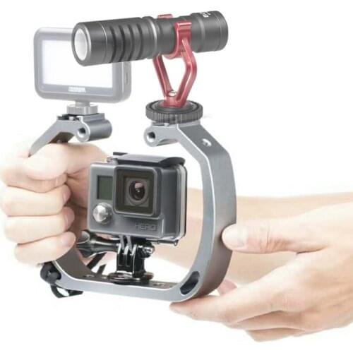 Sport Action Camera Handheld Video Stabilizer Rig Cage Frame Bracket for GoPro 5 4+ 4 3+ 3 2 Sjcam Sj5000 Sj4000 Xiaoyi Camerera