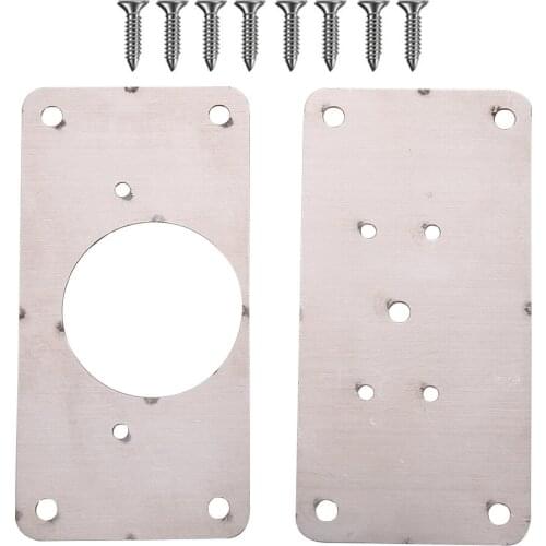 Hinge Repair Plate with Mounting Screws for Cabinet Cupboard Drawer Window Repair Furniture Hardware Fittings Accessories