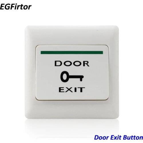 Access Control System White Push Exit Button Door Exit Release Button Security Access Control System