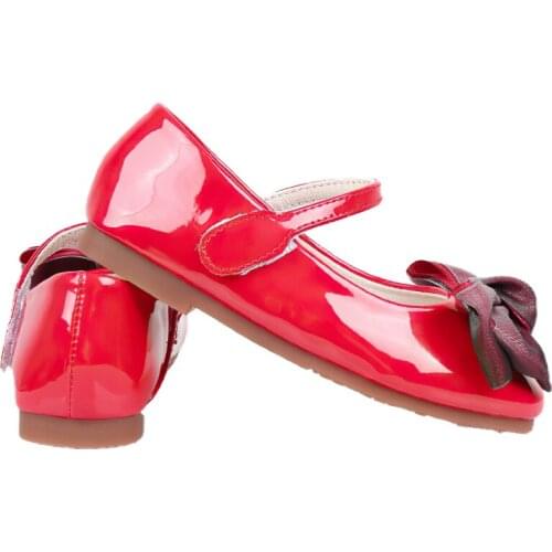 Girl shoes for kids Dance Party Shoes Princess Shoes low-heeled ballet flats children Mary Janes shoes silk bowtie leather