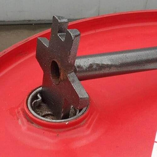 066E 55 Gallon Oil Drum Opener Manual Universal Oil Tank Opening Wrench 200L Plastic Oil Drum Lid Opener Barrel Opener