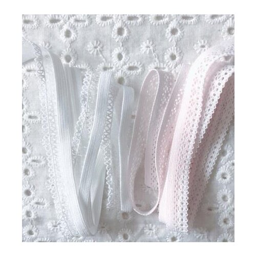5 Meters Soft Touch Underwear Elastic Stretch Lace Trimmings Diy Sewing Garment Trims High Quality 1cm Small Lace Trim