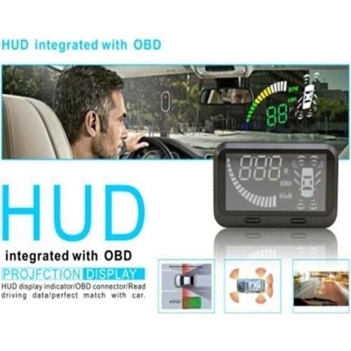 Car 360 monitor blind spot detection full around view Hud parking detector system w 2 blind spot sensor 2 front 4 back sensor