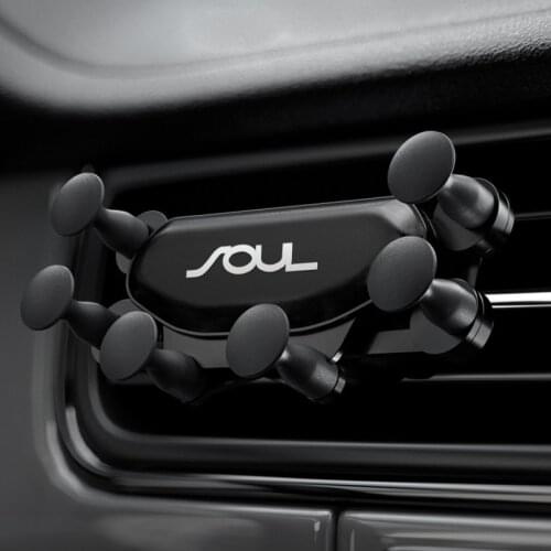Car Mobile Phone Holder Air Vent Mount Stand No Magnetic Cell Phone Holder for Kia Soul 2010 2011 2017 2018 Car Accessories