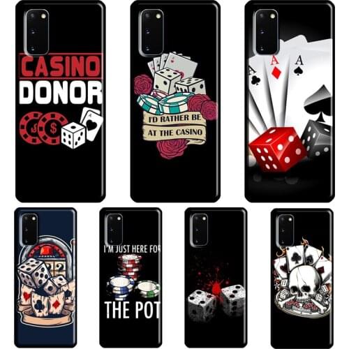 Casino Gambling Case For Samsung Galaxy S8 S9 S10 Plus S20 FE S21 Ultra Note 20 Note 10 Plus Soft Cover