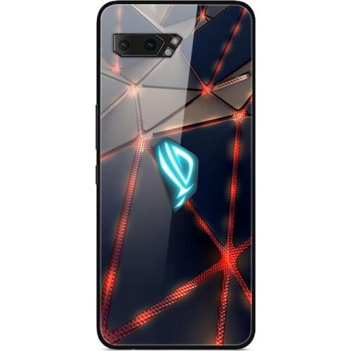 For ASUS ROG Phone 2 ZS660KL Phone Case Tempered Glass Case Phone Cover Fitness Back Bumper Series 2