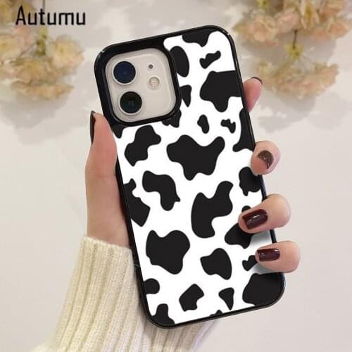 Phone Case for iPhone 12 mini X XS XR 11 Pro Max SE 2020 5 6S 7 8 Plus Samsung Galaxy S8 S9 S10 S20 S21 Cowprint Cover