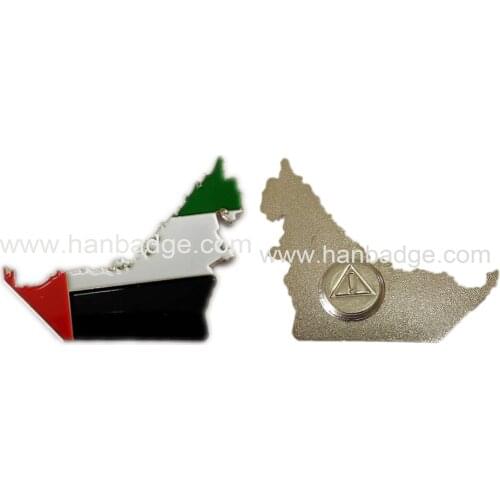 Customized Dubai National Day Badges Custom flag Pin The United Arab Emirates Sheik Brooch