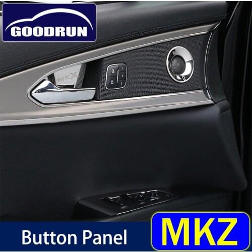 Car Window Rise Switch Cover for Lincoln MKZ Car Door Handle Panel Window Button Trim Decorative Frame Auto Accessories