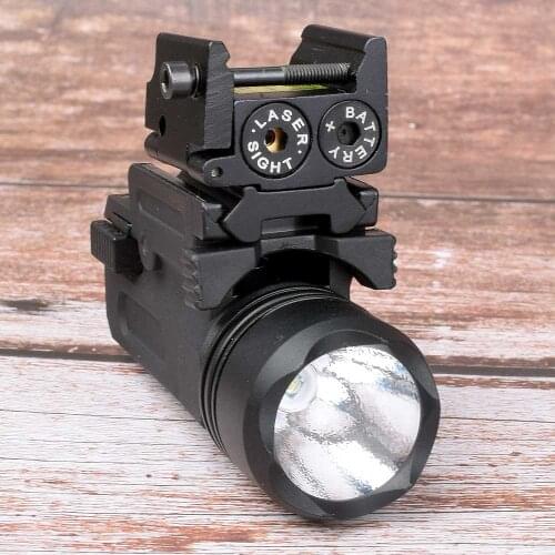 Red Dot Laser Sight Tactical Picatinny Weaver Rail Mount 20mm Pistol Gun Compact Torch Light LED Rifle Glock Gun Flash Light