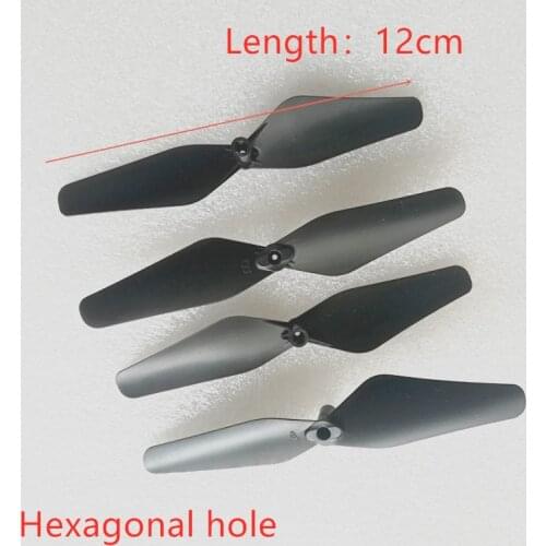 2 Pairs Drone CW/CCW Propeller Blades Quick-release Propellers 12cm Hexagonal RC Drone Spare Parts Replacement for RC Quadcopter