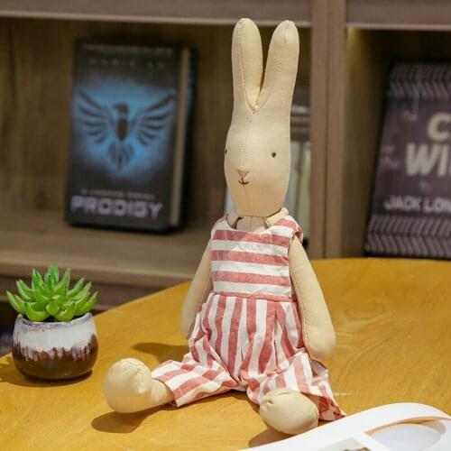 Cute Six colors Rabbit Doll Baby Soft Plush Toys For Children Bunny Sleeping Mate Stuffed Plush Animal Baby Toys