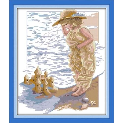 Cartoon Character Series DIY Cartoon Needlework Crafts 11CT14CT Animal Print Pattern Cross Stitch Kit Embroidery Set Decoration