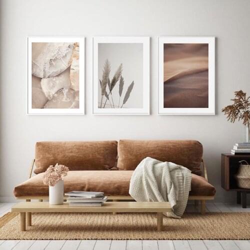 Nordic Rose Petal Desert Landscape Canvas Painting Female Line Poster and Print Flower Picture Modern Wall Art Living Room Decor