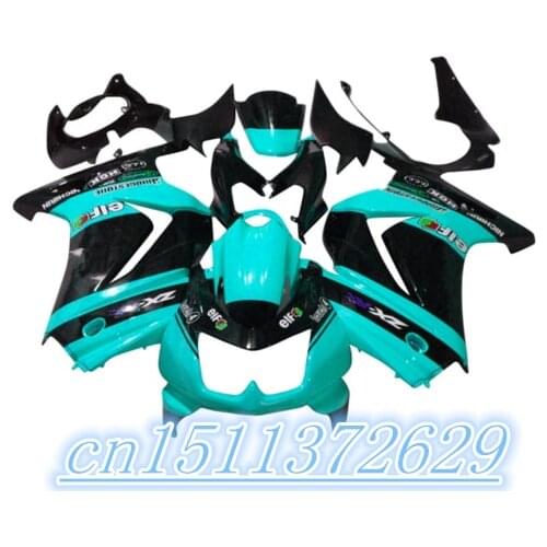 Dor-Best-selling green black Fairing for KAWASAKI Ninja ZX250R 08-12 ZX-250R 2008-2012 ZX 250R EX250 08 09 10 11 12 2008 2012 D
