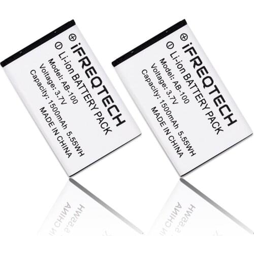 2PCs Original Rechargable Li-ion Battery Pack for WLN KD-C1 Airfree AP-100 RT22 Two Way Radio 1500mah C-BAP100