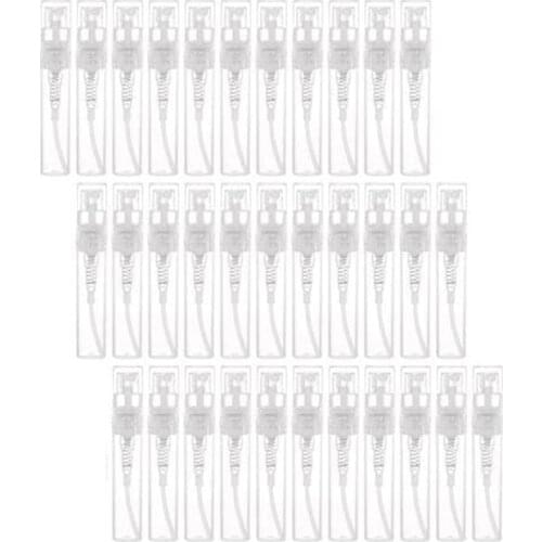 120Pcs Transparent Empty Spray Bottles 3Ml Plastic Mini Refillable Container Empty Cosmetic Containers