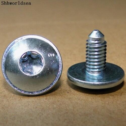 Shhworldsea Blue Zinc Hexagon Round Head Bolt Rear Bumper Glass Sliding Window For VW For Audi