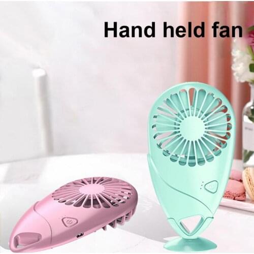 Stylish Portable Mango Shape USB Rechargeable 3 Modes Energy Saving Desktop Fan Handheld Mini Cooling Fan Small Pocket Fan