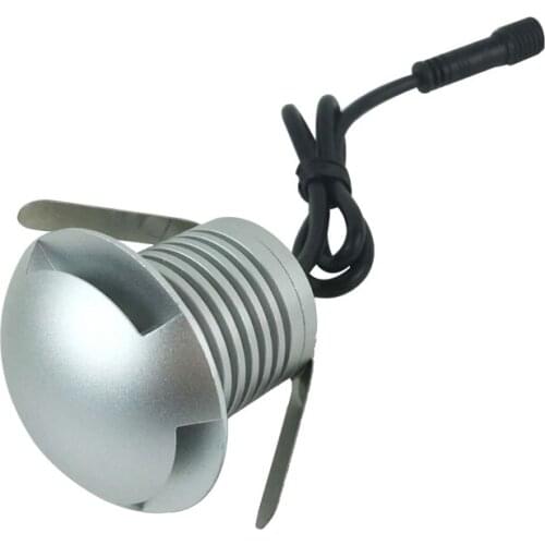 3W LED Underground Garden Stair Lamp IP67 Outdoor Landscape Spotlights DC12-24V Recessed Patio Mini Floor Deck DownLight CE