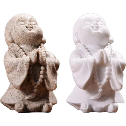 Resin Buddha Aquarium Decoration Fish Tank Ornament Betta Fish Playground Landscaping Accessories 2 Colors Home Decor