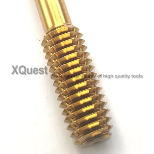 Xquest HSSE TIN Metric Screw Thread Forming tap M8 M8X1.25 M8X1 M8X0.75 M8X0.5 Bottoming Fluteless Machine Taps With Oil Groove