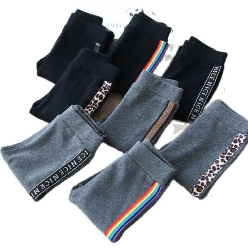 VIDMID Girls cotton spring pants girls turt striped Leggings Baby kids girls pants autumn slim trousers P2145