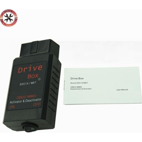 2pcs/lot VAG Drive Box OBD2 OBD2 IMMO Deactivator Activator EDC15/ME7 VAG IMMO Deactivator Free Shipping