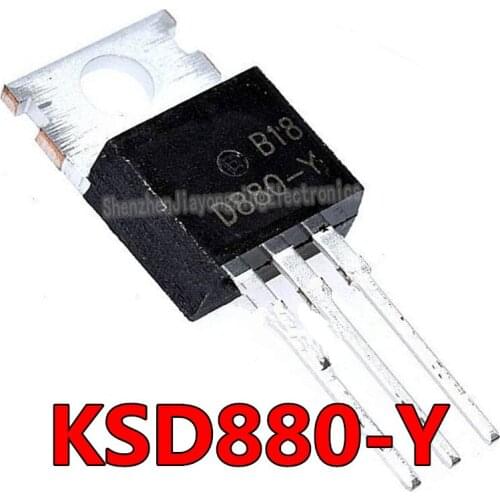 10pcs KSD880 TO-220 D880 KSD880-Y KSD880Y NPN transistor 3A 60V Transistor new original