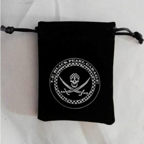 100pcs black velvet drawstring jewelry bags size 8*10cm gift pouch for jewelry packaging white color logo free shipping