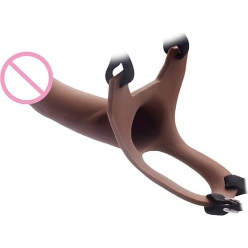 2 Size Hollow Strap On Dildo for Men Realistic Vibe Strapon Harness Penis Adult Sex Toys Faloimitator Longer Sex Product for Gay