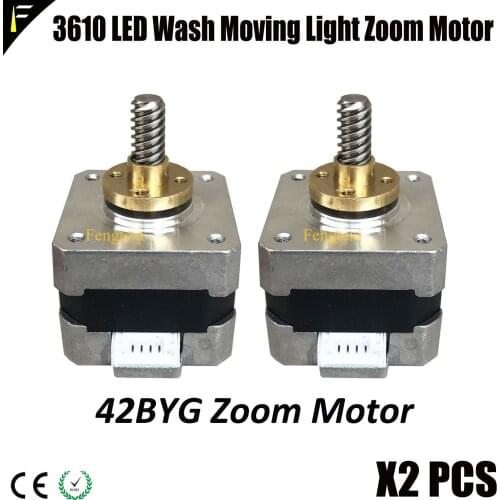 2pieces 42BYG Hybrid Stepper Step Motor 42BYG-34-25A 25Ω 3610 36x10w/12w 108x3w LED Zoom Wash Moving Head Light Motors Fitting