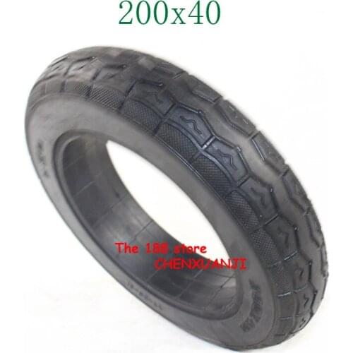 200x40 Electric Scooter Solid Tubeless Tires Wheel Tyres 8 inch folding bicycle babys car solid tyre