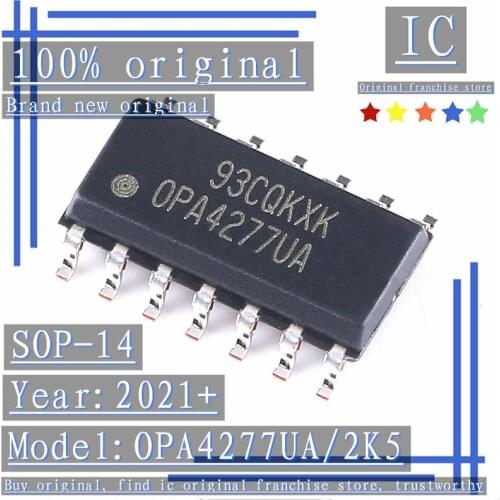 2021+100% Brand new original 1PCS-5PCS OPA4277UA/2K5 OPA4277UA SOP-14 High-precision operational amplifier chip